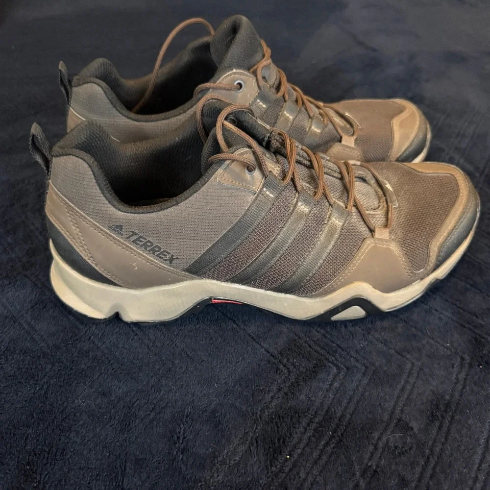 Adidas Terrex AX2R Mens Hiking Shoes Brown Black Trail Sneakers CM7726 Size 10.5